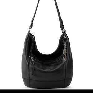 The Sak Black Leather Hobo Bag NWT